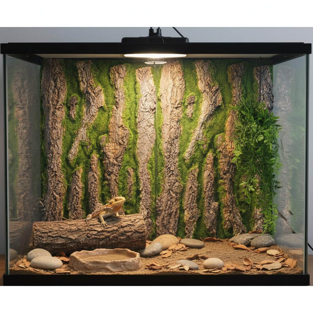 Aquarium Moss - 3D Aquarium Background Board Realistic Bark