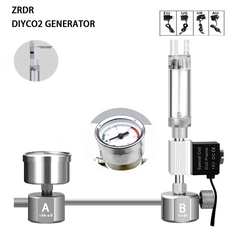 Aquarium Liquid Carbon - Aquarium DIY CO2 Reactor Generator System