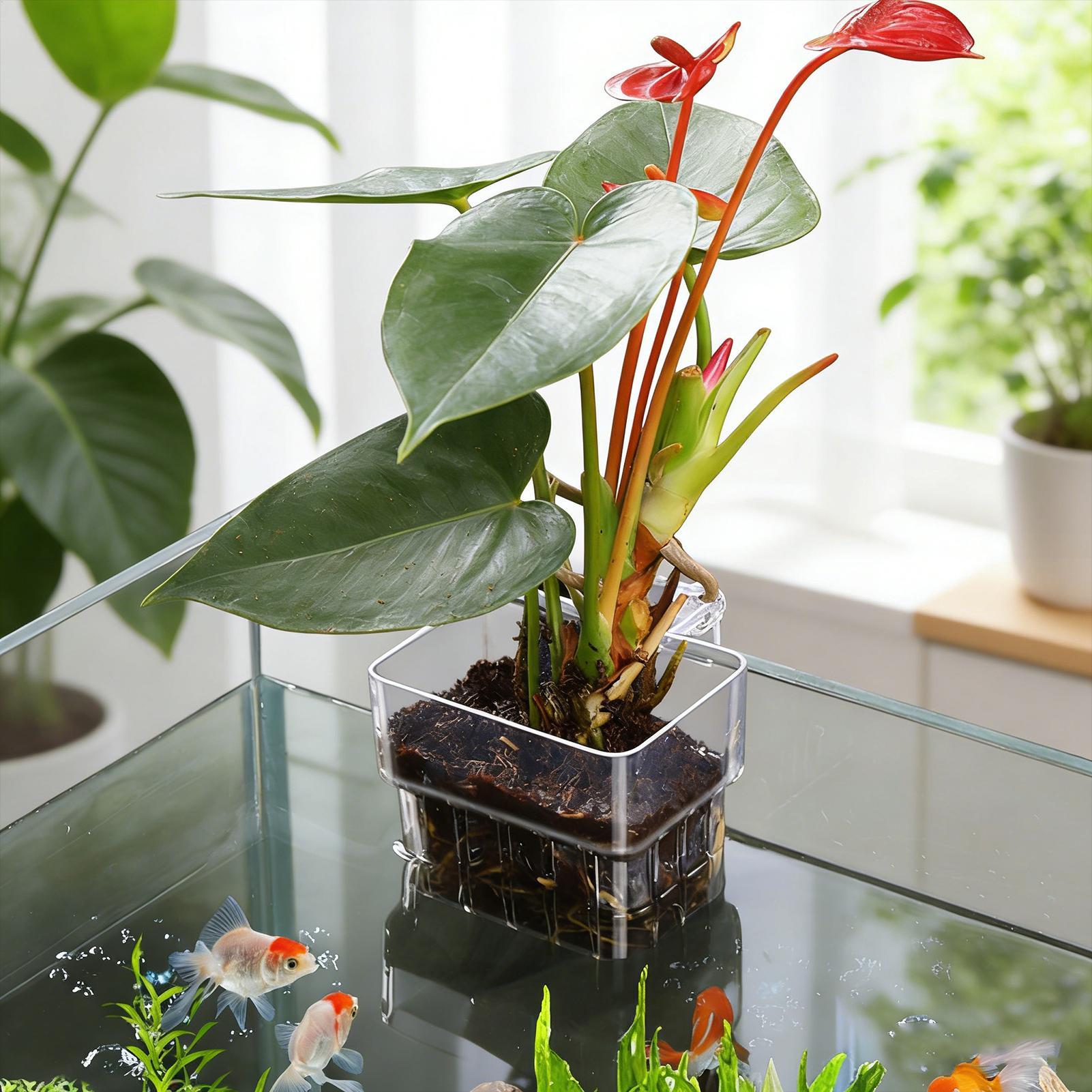 Transparent Hangable Aquarium  - Aquarium Plants Live recension och pris