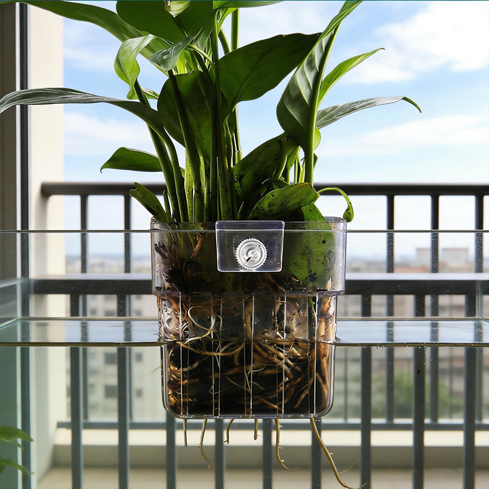 Transparent Hangable Aquarium  - Aquarium Plants Live recension och pris