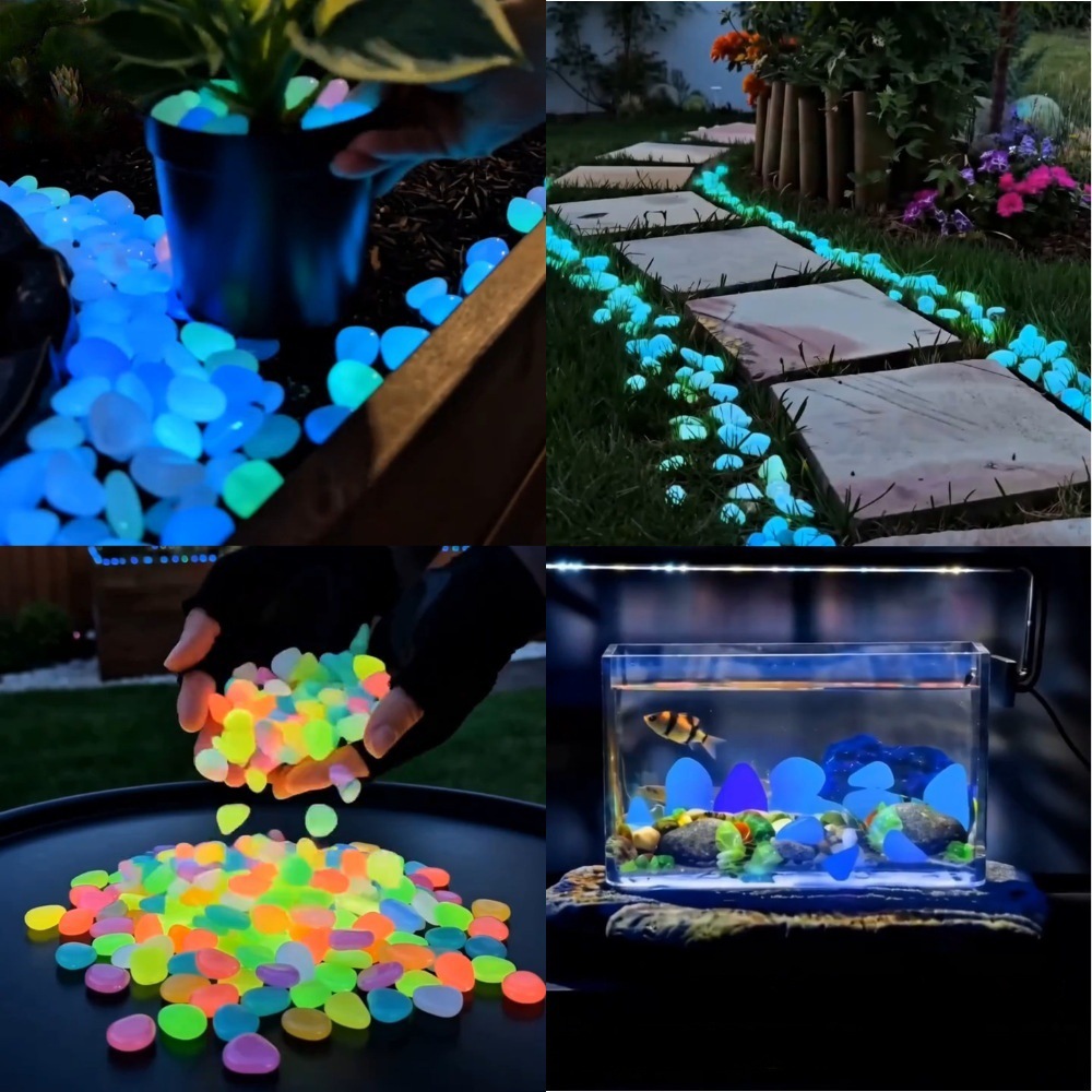 Colorful Glow In The Dark Lumi - Plant Aquarium Pot recension och pris