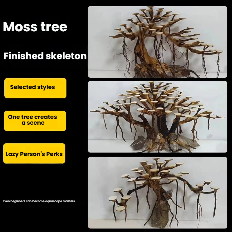 Aquarium Landscaping Moss Tree - Aquarium Plant Substrate recension och pris